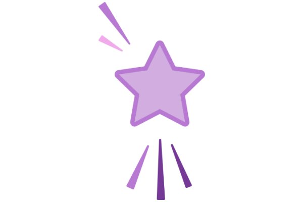 A Purple Starburst with Radiating Lines