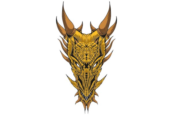 Fantasy Art: A Detailed Illustration of a Dragon's Head