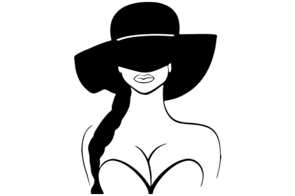 Stylish Silhouette of a Woman in a Hat