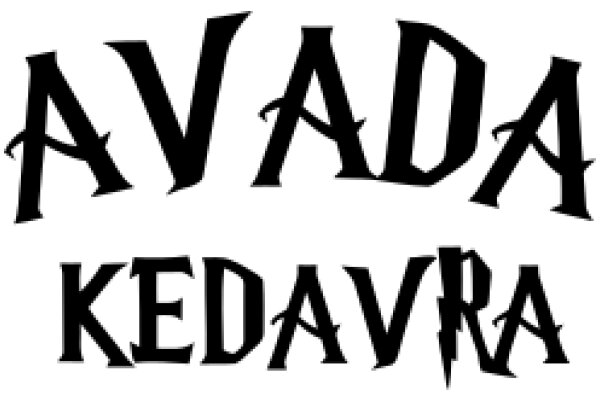 Stylized Text Art: A Vada Kedavra