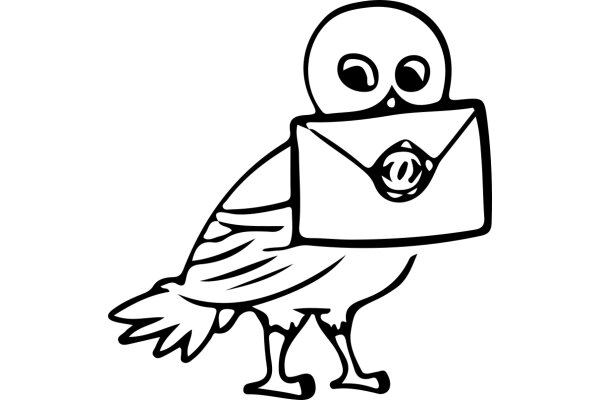 A Playful Owl with a Mailbox