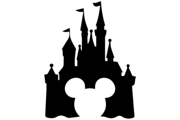 Silhouette of a Castle and Mickey Mouse Ears