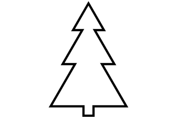 Simplified Christmas Tree Icon