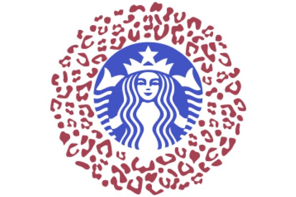 Starbucks Logo Surrounded by Red and Blue Heart Shapes