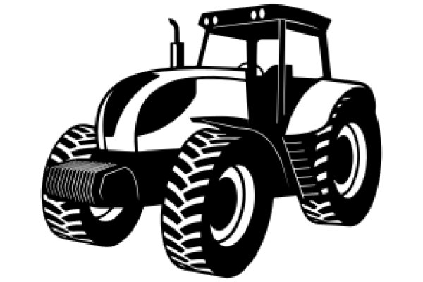 A Classic Illustration of a Farm Tractor