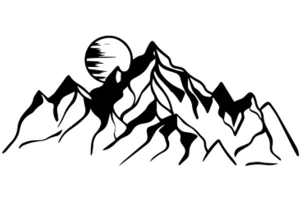 Moonlit Mountain Silhouette