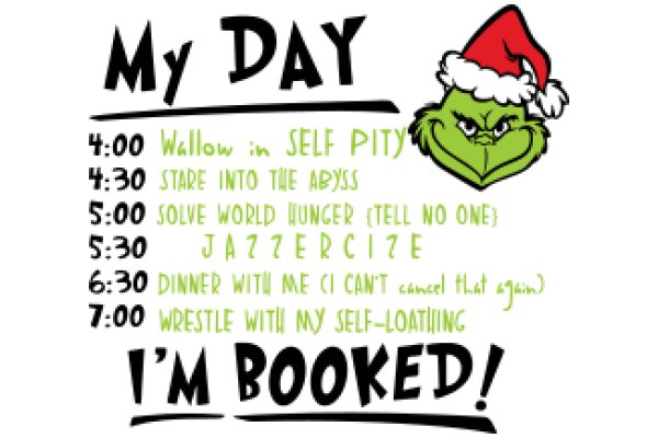 My Day: A Humorous Schedule with a Grumpy Cat