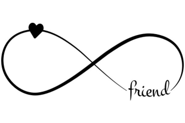 Friendship Symbol: A Heart and an Infinity Sign