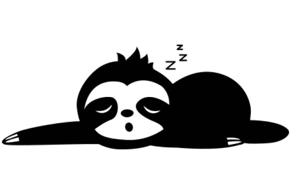 A Sleepy Panda Bear Dreaming of Zzz's