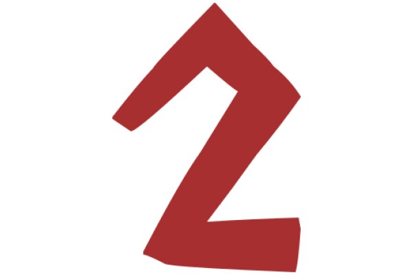 Digital Art: A Red Letter 'Z' on a White Background