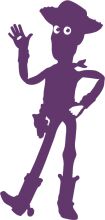 Waving Cowboy Silhouette