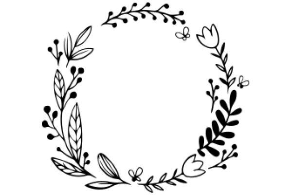 Elegant Floral Wreath Design