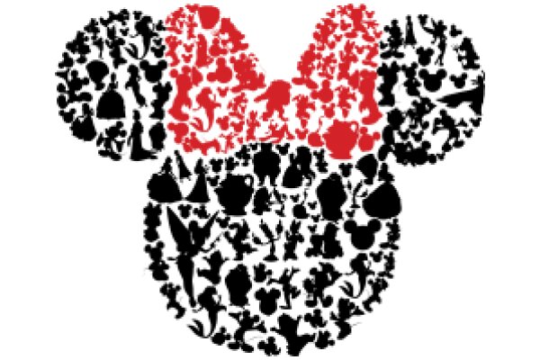 A Symphony of Silhouettes: A Mickey Mouse-Inspired Artwork