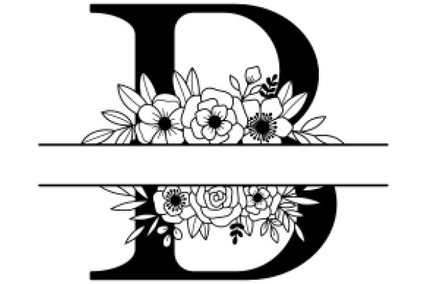 Elegant Typography with Floral Accent