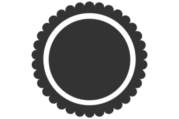 A Solid Circle on a White Background