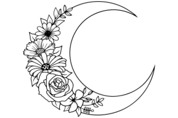 Moonlit Garden: A Floral Tribute to the Night Sky