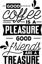 Good Coffee, Good Friends, Good Treasures: A Quote to Live By