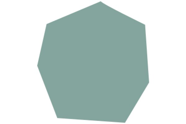 A Solid, Muted Green Geometric Shape