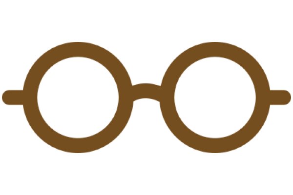 Stylish Brown Eyeglasses Icon