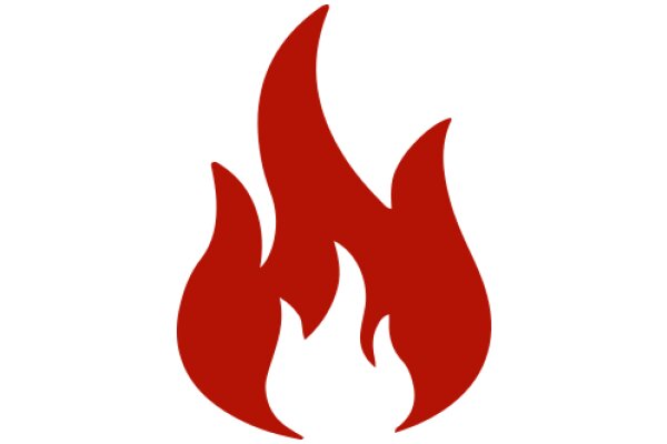 Vivid Red Flame Icon