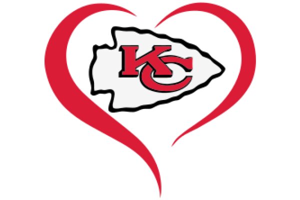 Kansas City Chiefs Logo in a Heart Shape