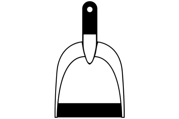 A Simple Icon of a Banana Peel