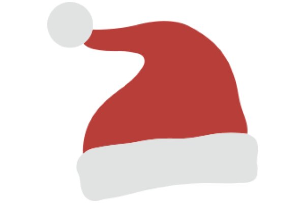 A Festive Red Santa Hat with a White Ball on Top