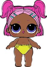 An Adorable Cartoon Character in a Pink and Yellow Swimsuit