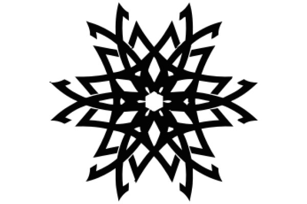 Intricate Black Geometric Design