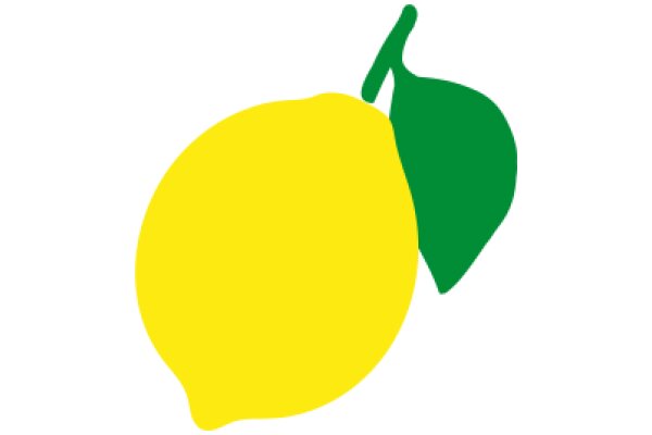 Vibrant Fruit Illustration: A Yellow Lemon and a Green Lime