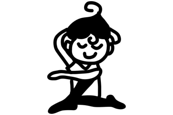 A Whimsical Illustration of a Character in a Pose of Relaxation