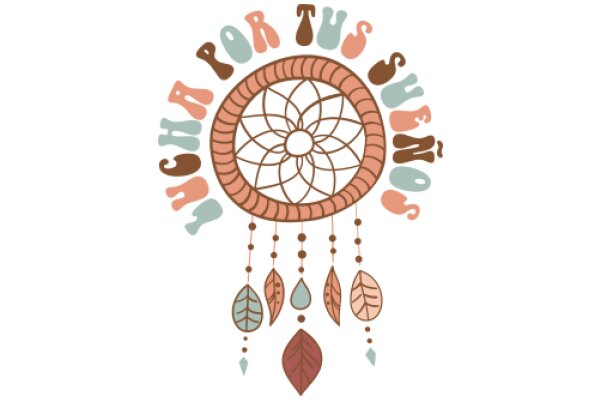 Whimsical Dreamcatcher Design with Handwritten Text