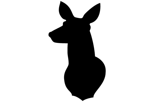 Silhouette of a Deer-like Figure