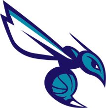 Stylized Blue and Purple Bee Logo