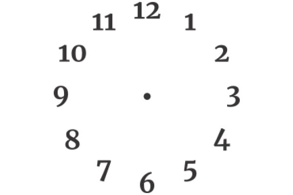 A Clock with Numbers and Time