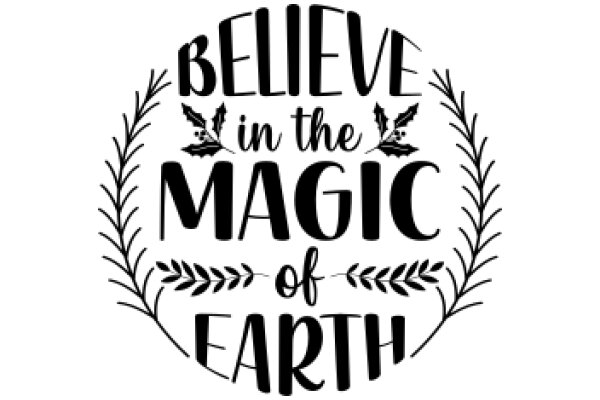 Inspirational Quote: Believe in the Magic of Earth