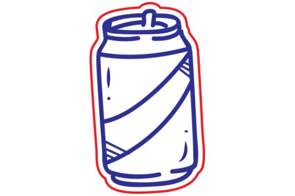 A Can of Soda in a Digital Art Style