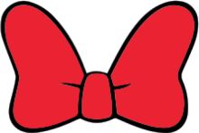 A Red Bow on a White Background