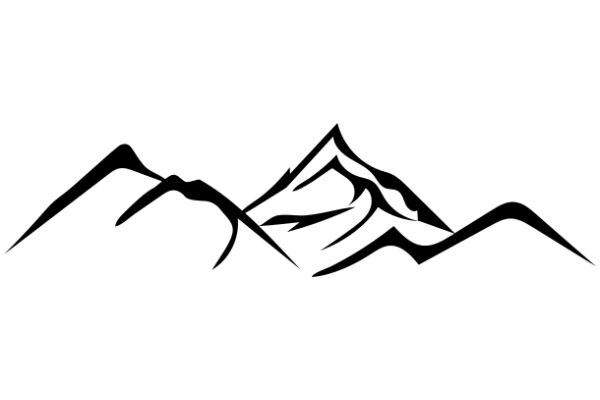 Stylized Mountain Silhouette