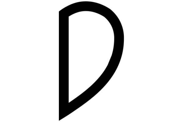 Simplicity in Design: A Letter 'D'