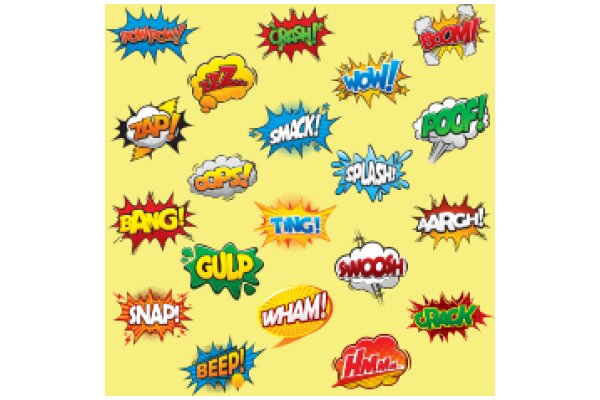 Vibrant and Colorful Comic Book Sound Effects