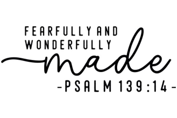 Fearfully and Wonderfully Made - Psalm 139:14