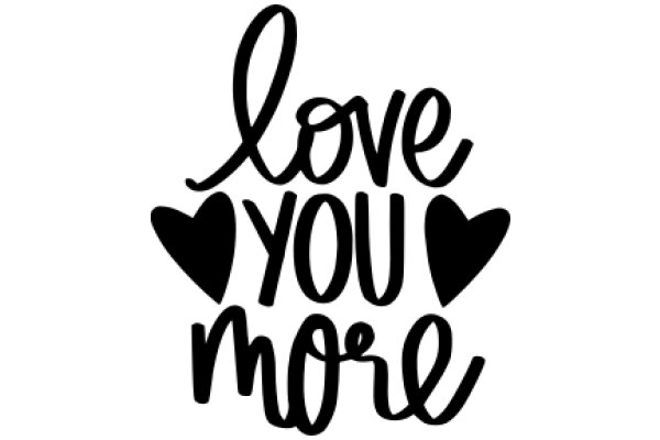 Hand-Drawn Affirmation: 'Love You More'