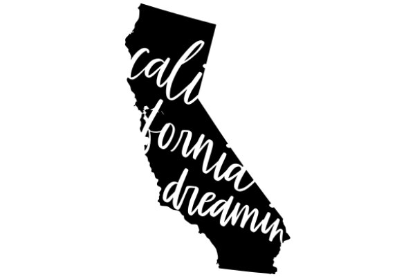 California Dreamin': A Graphic Representation of the Golden State's Iconic Silhouette