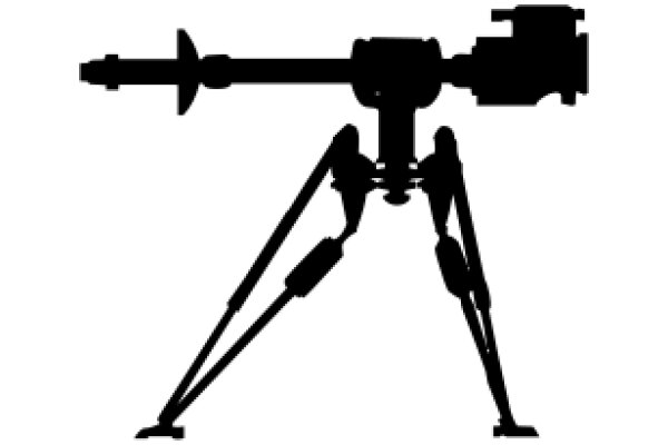 A Sleek, Black Telescope Silhouette