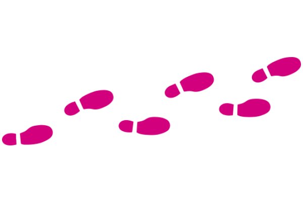 A Playful Display of Pink Footprints