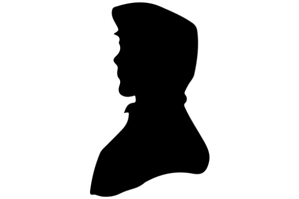 Silhouette of a Person's Head and Shoulders