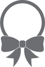 Stylish Gray Bow with a White Background