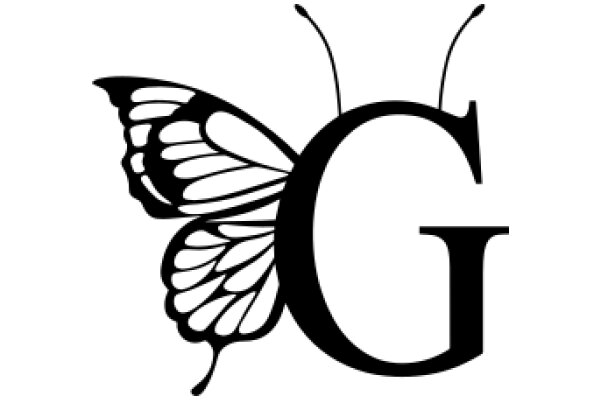 Stylized Butterfly Logo with the Letter 'G'