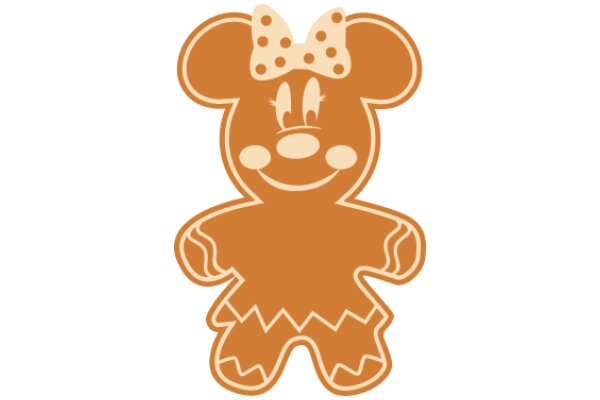 A Delightful Illustration of a Polka-Dotted Minnie Mouse Cookie